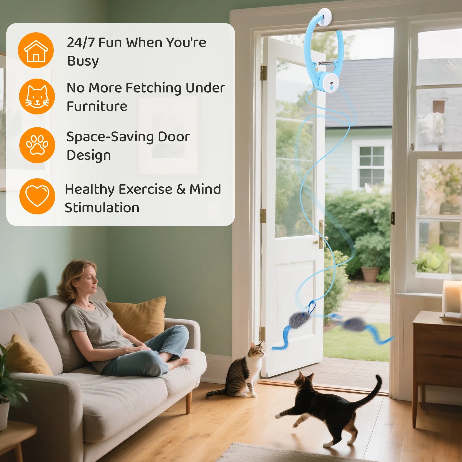 Automatic Interactive Cat Toy – Fluttering Butterfly