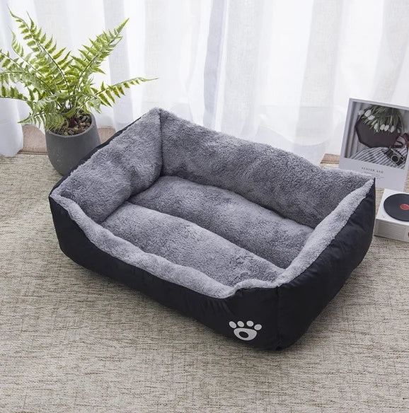 Plush Sleeping Dog Bed