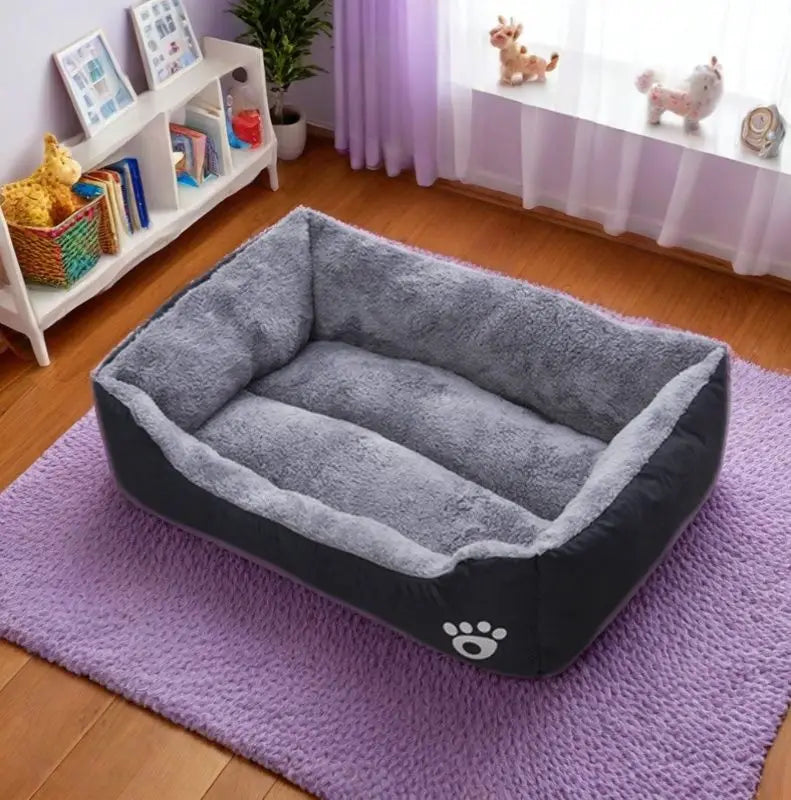 Plush Sleeping Dog Bed