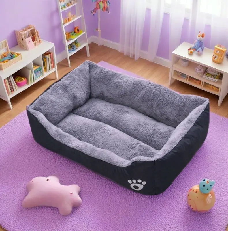 Plush Sleeping Dog Bed