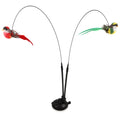 2-in-1 Simulation Bird &amp; Dual Pole Cat Teaser Set