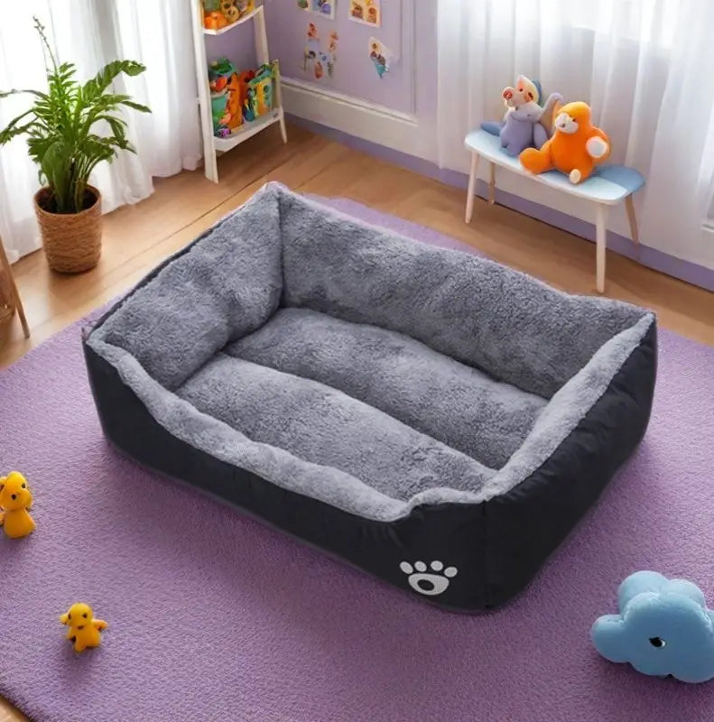 Plush Sleeping Dog Bed