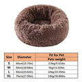 Soft Plush Donut Medium Pet Bed