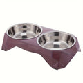 Stainless Steel Pet Double Bowl