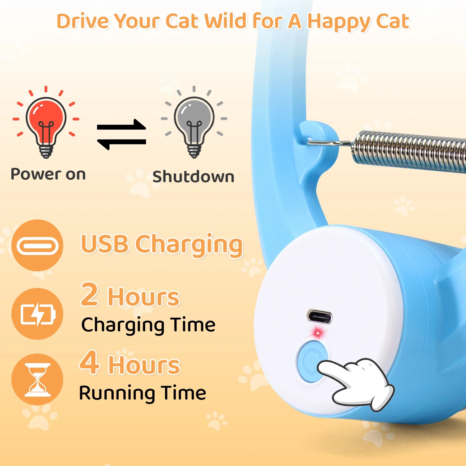 Automatic Interactive Cat Toy – Fluttering Butterfly