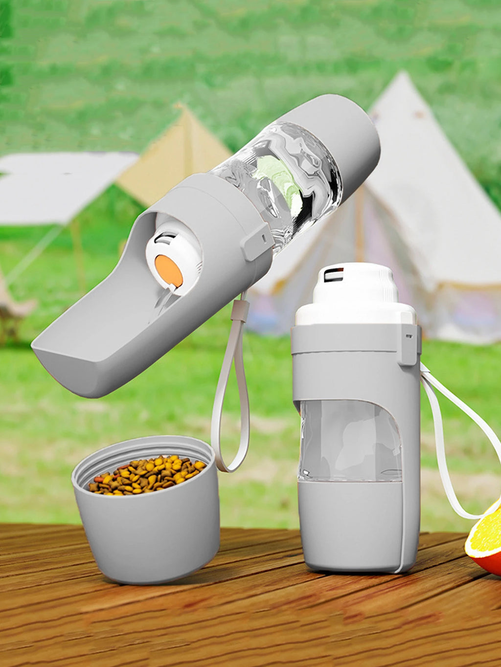 Portable Pet Food & Water Bottle