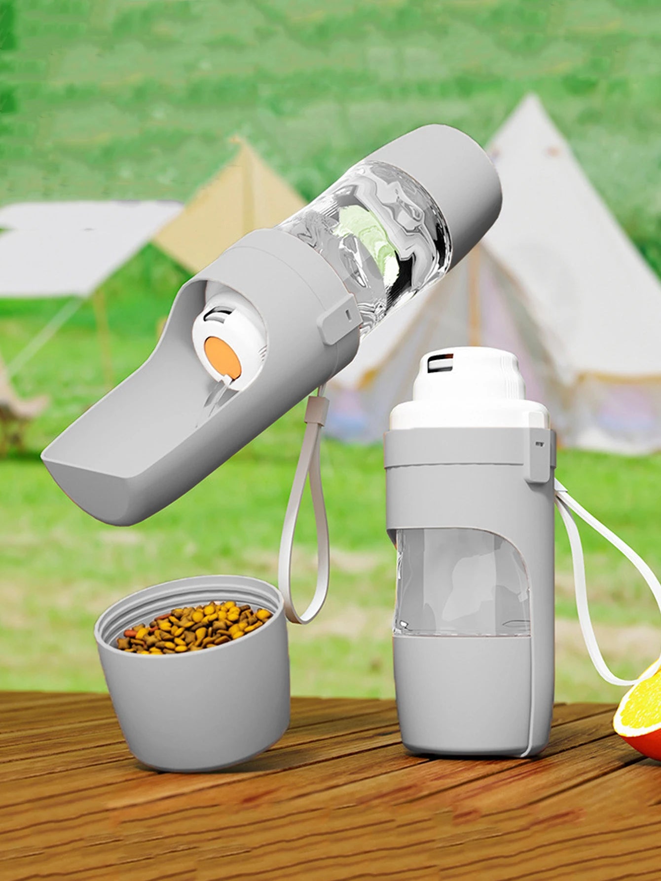Portable Pet Food & Water Bottle