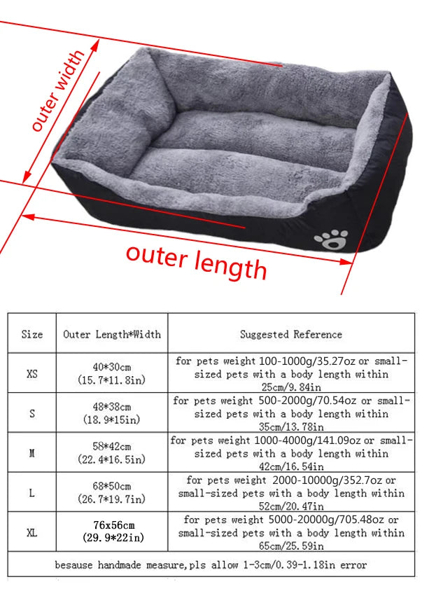 Plush Sleeping Dog Bed
